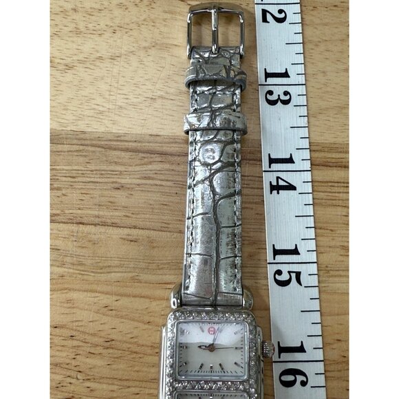 Michele Art Deco Watch  .68 Ct Diamond Vintage Inspired Luxury, Old Money, Dual - Picture 13 of 16